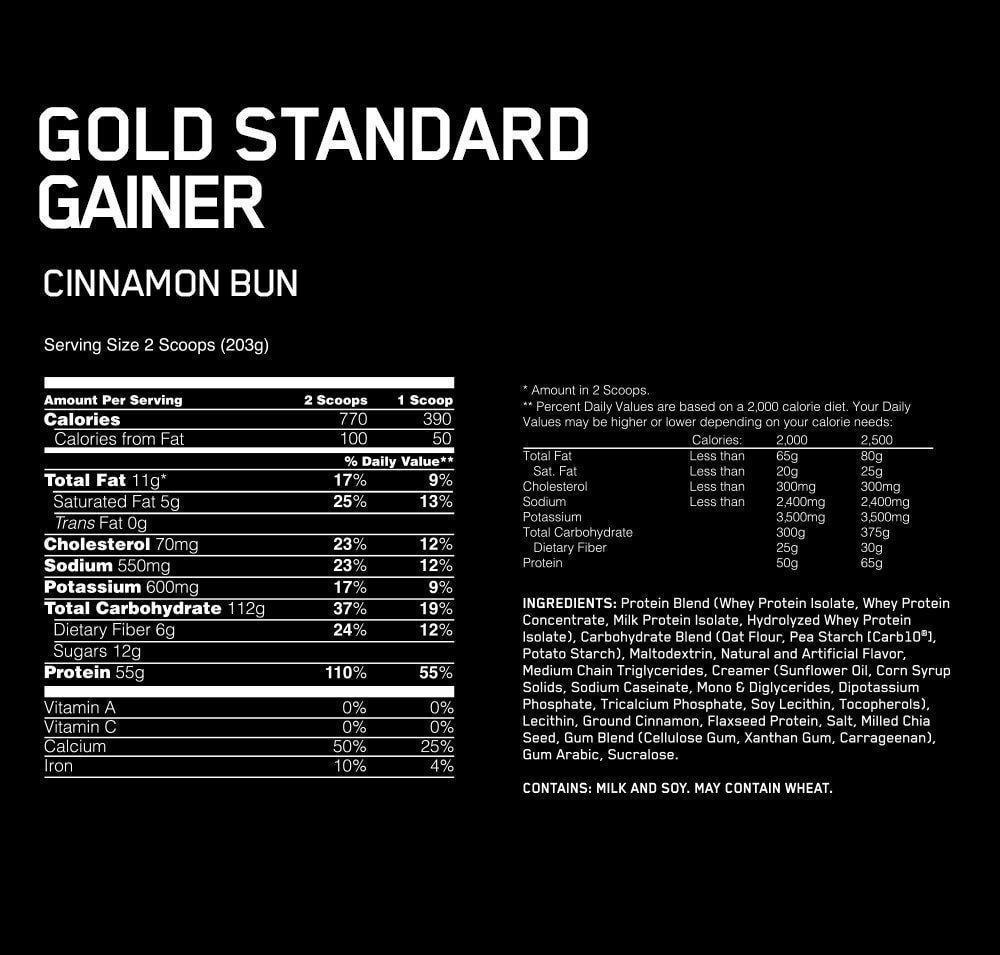 Gold Standard Gainer Optimum Nutrition - Imagen 2