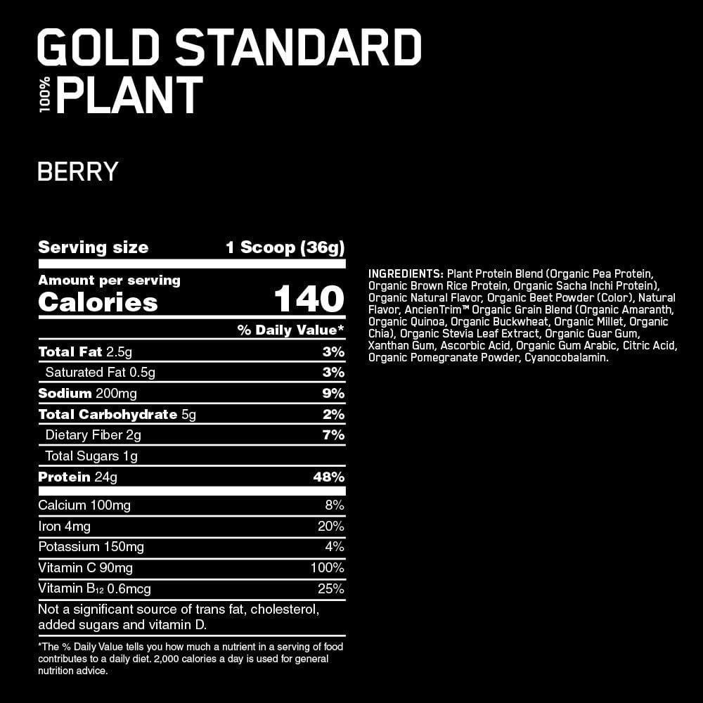 Gold Standard 100% Plant Optimum Nutrition - Imagen 2