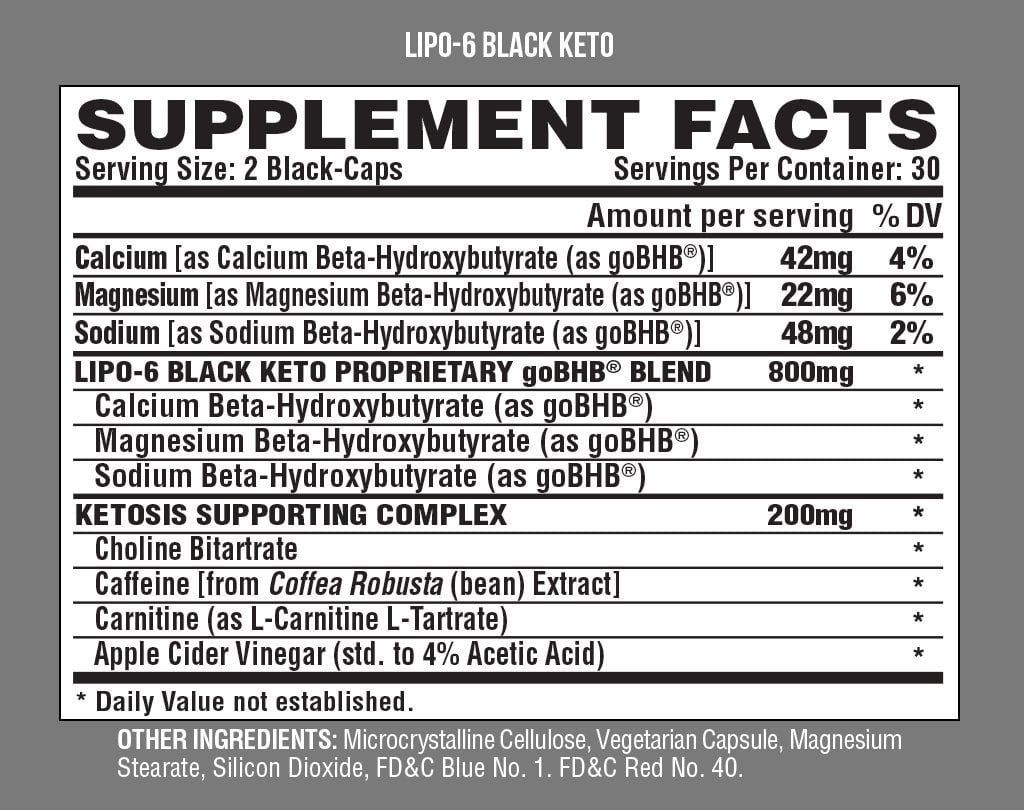 Lipo 6 Black Keto Nutrex - Imagen 2